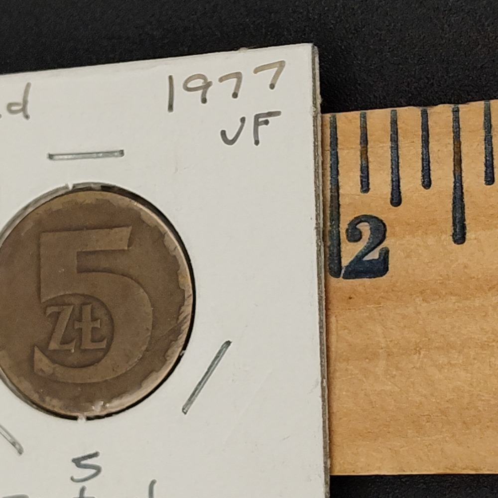 1977 VF Poland 5-Zlotych Coin 5Zt Y47-50 POLSKA RZECZPOSPOLI LUDOWA BR1.1GA-4034 - Picture 9 of 14